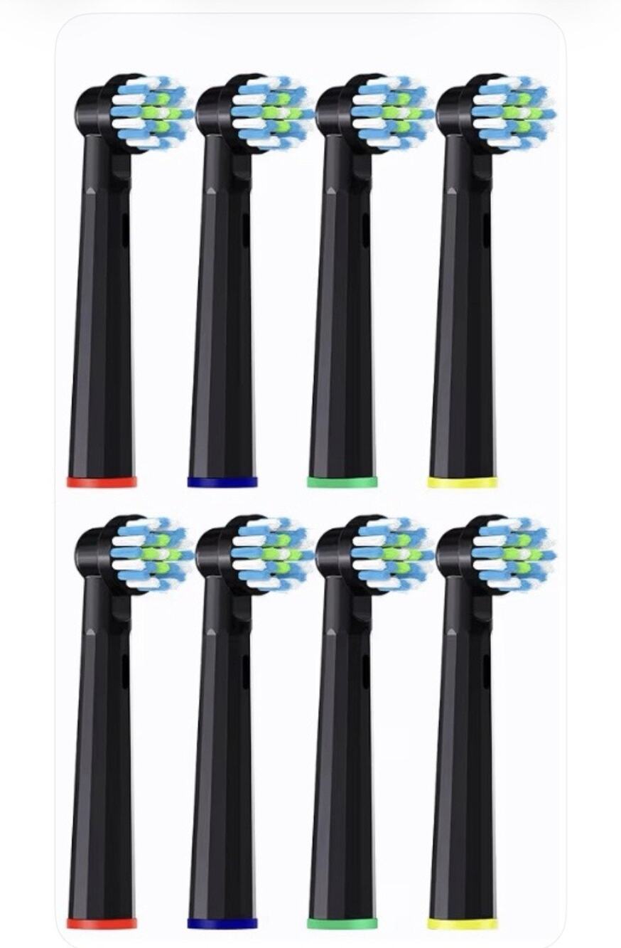 Replacement Brush Heads,Electric Toothbrush Heads,(8ct)Soft Bristles OralB Braun